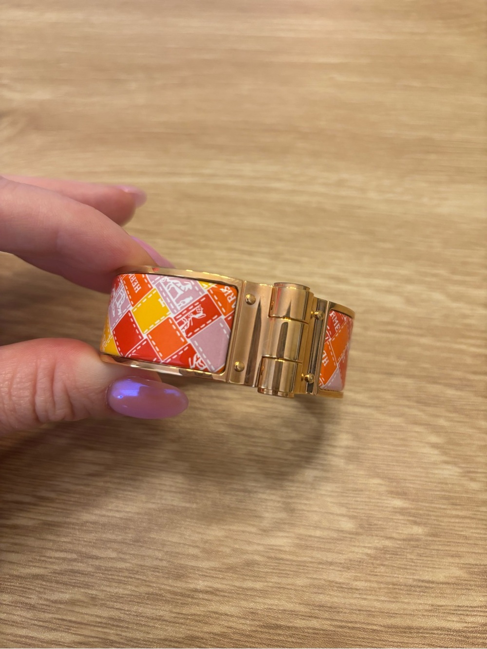 Hermes Bracelet with Logo Pattern